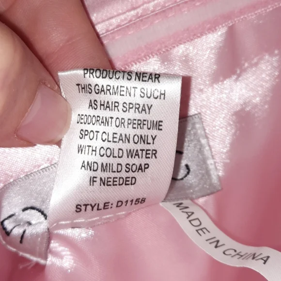 ED YOUNG Strapless Ruched Mini Dress Pale Pink Girly Homecoming Cocktail Y2K L - Picture 6 of 9